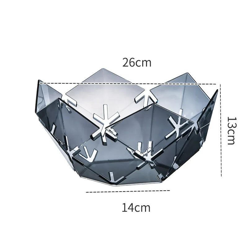 Прозрачный поднос для фруктов креативный ажурный столик гостиной чая закусок