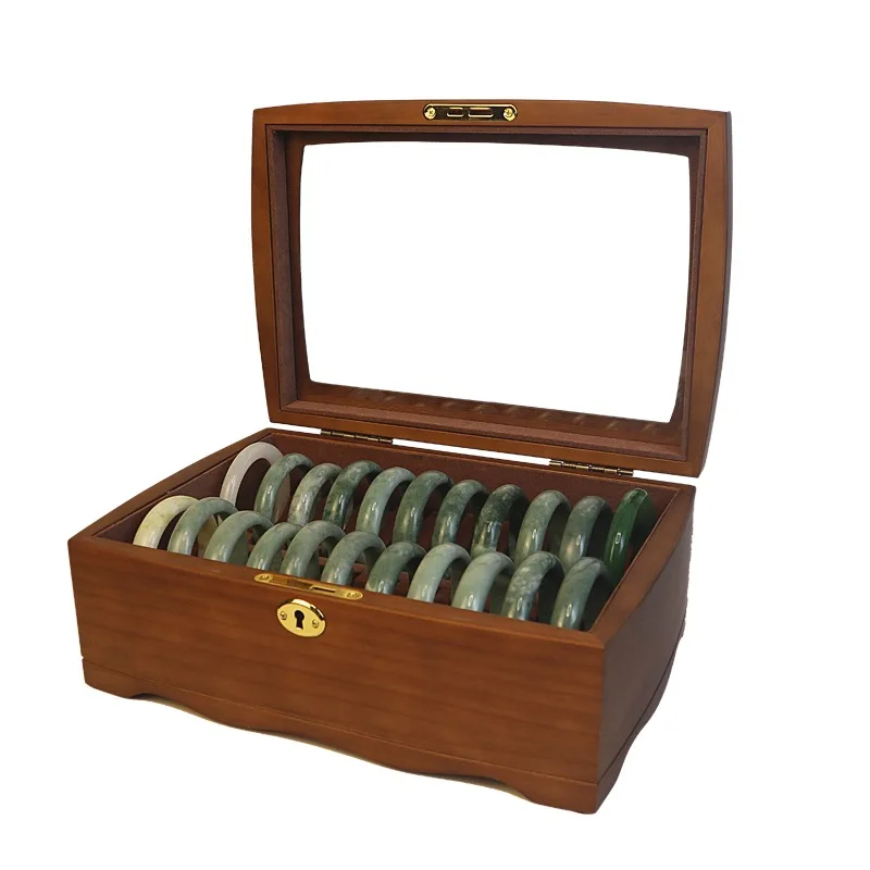 

Bracelet Box 20 Bit Storage Box with Lock Wood Vintage Jewelry Box Storage Organizer Case Large Capacity Display Box Gift Ideas