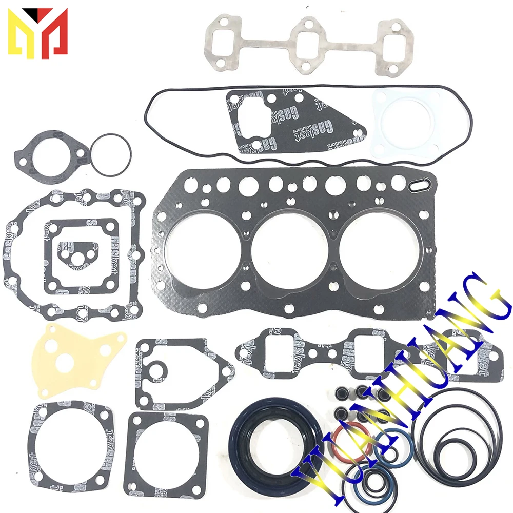 

3TNV75 engine gasket kit 3TNV75 overhaul full gasket set cylinder head gasket cover crankshaft seal For Yanmar 3TNV75 engine