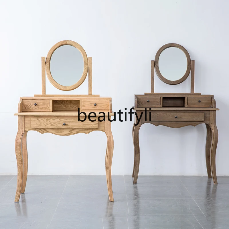 Комод из массива дерева дуба в американском стиле с выдвижными ящиками для