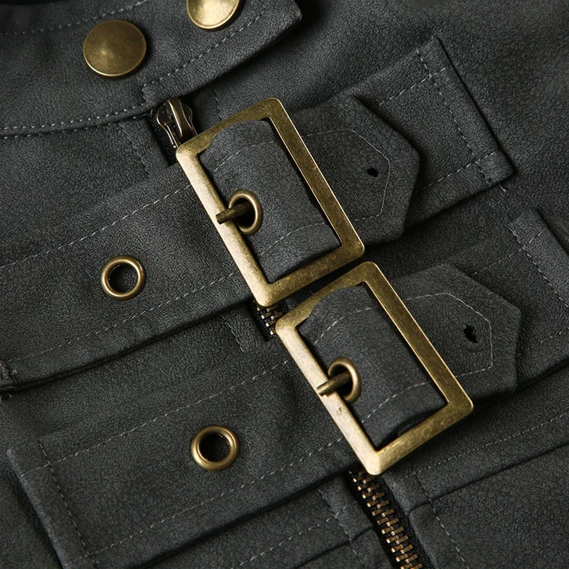 Куртка из искусственной кожи женская осенне-весенняя куртка с