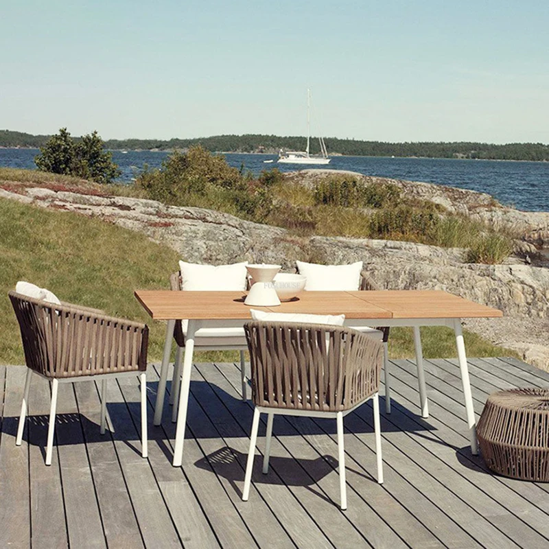 

Modern Iron Rattan Beach Chairs Garden Balcony Leisure Simple Beach Chair Camping Back Armchair Kamp Sandalyesi Home Furniture