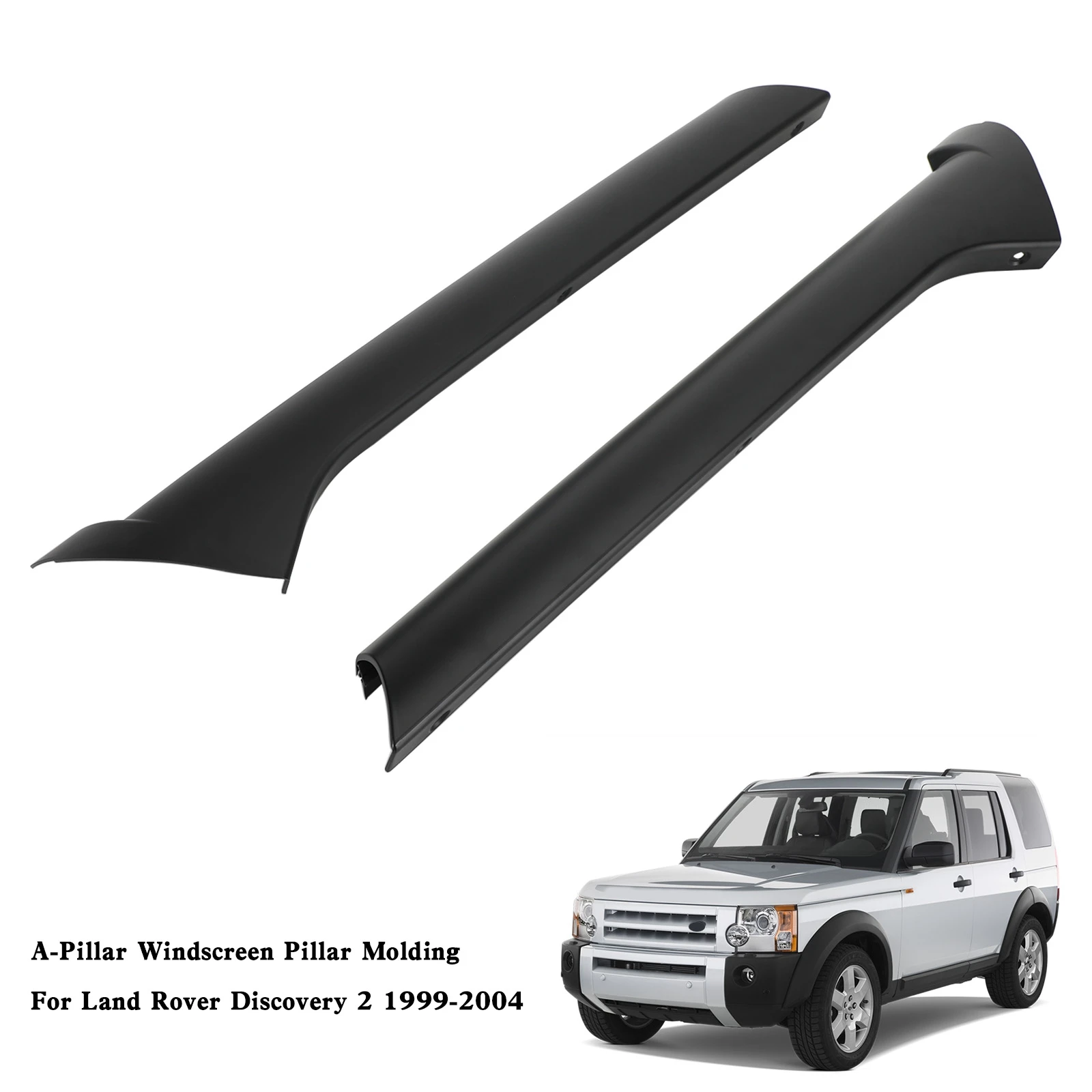 

Topteng Pair Windscreen Pillar Moldings For Land Rover Discovery 2 1999-2004