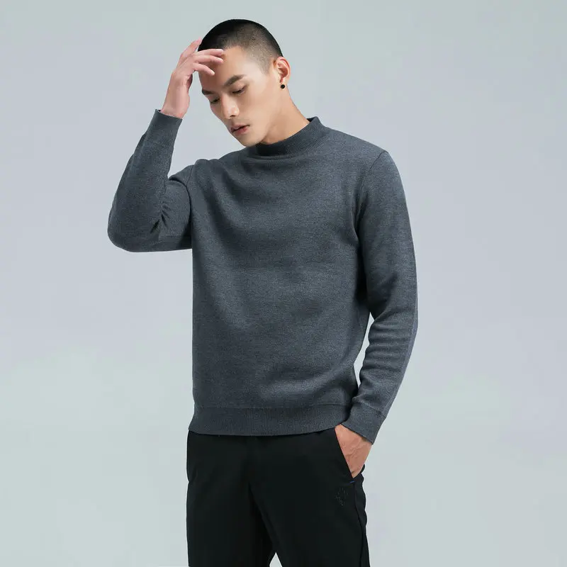 

Мужской свитер Y2K, вязаные свитера 2023, осенне-зимний Однотонный мужской пуловер в стиле Харадзюку, модные повседневные мужские хлопковые свитера, топы