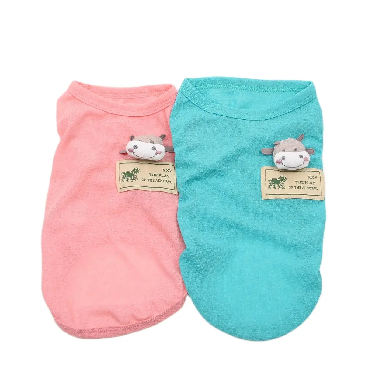 

New Dog Cat T-Shirt Vest Calf Design Ice Wire Pet Puppy Summer Clothing