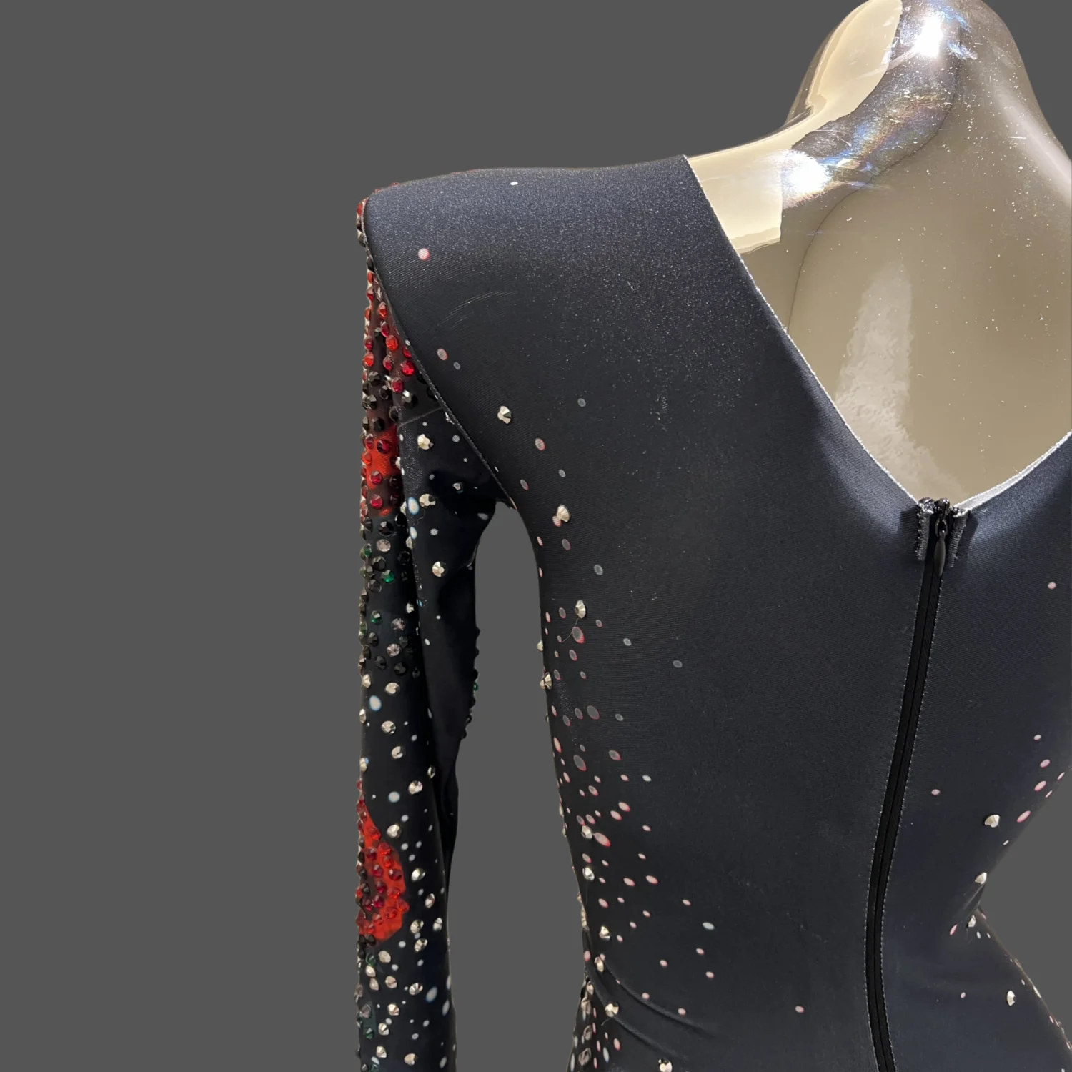 Блестящий комбинезон с цветочным узором блестящий облегающий для ночного клуба