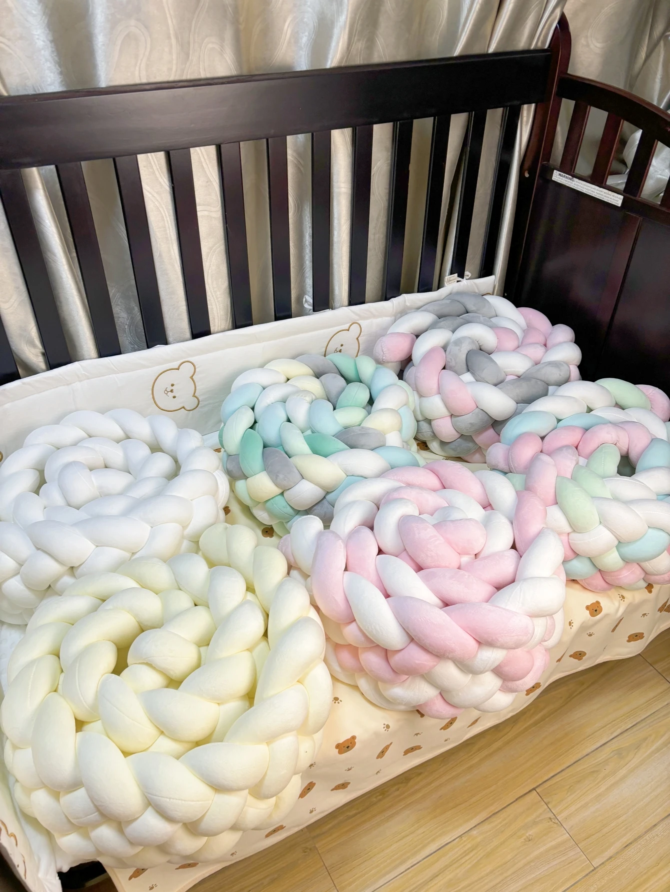 Длинная плетеная Подушка 2 м 3 детская мягкая подушка-бампер ручной работы с 6