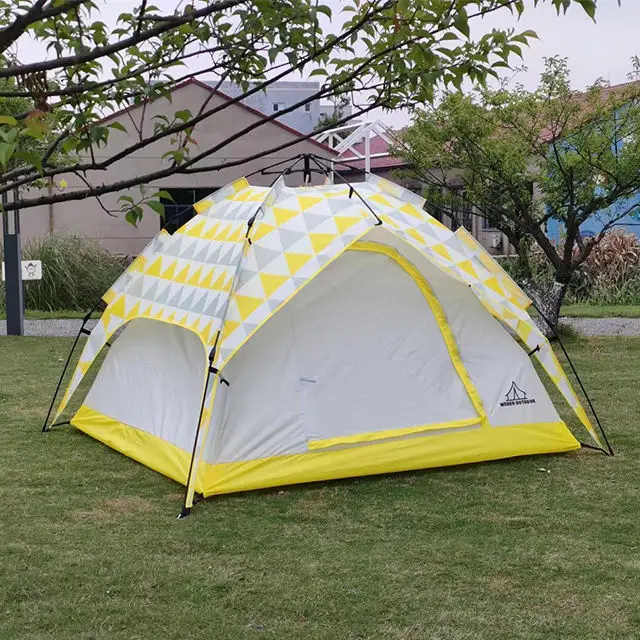 

3-4 Person Camp Tent Waterproof Portable Beach Folding Instant Popup Automatic Camping Outdoor Tent For Picnic