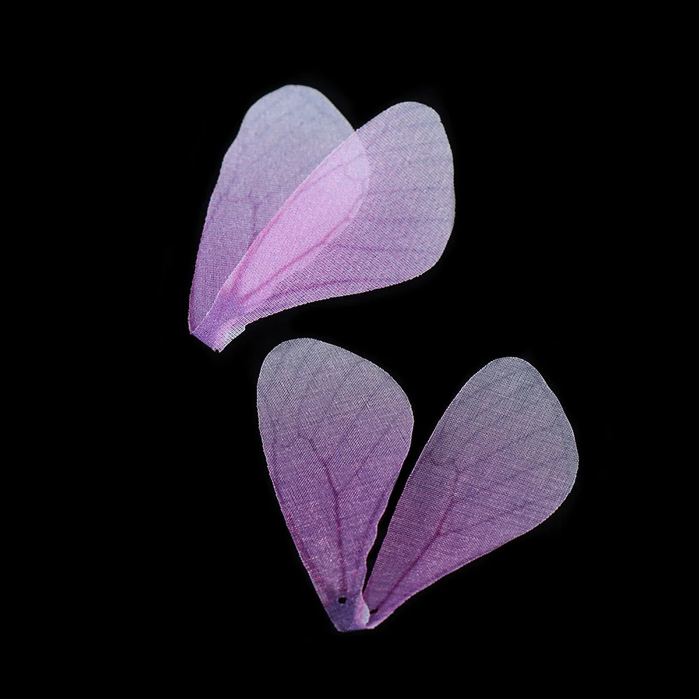 

50Pcs Dragonfly Wing Charms, Artificial Charms DIY for Flying Keys Earrings Pendant ( Light Purple )