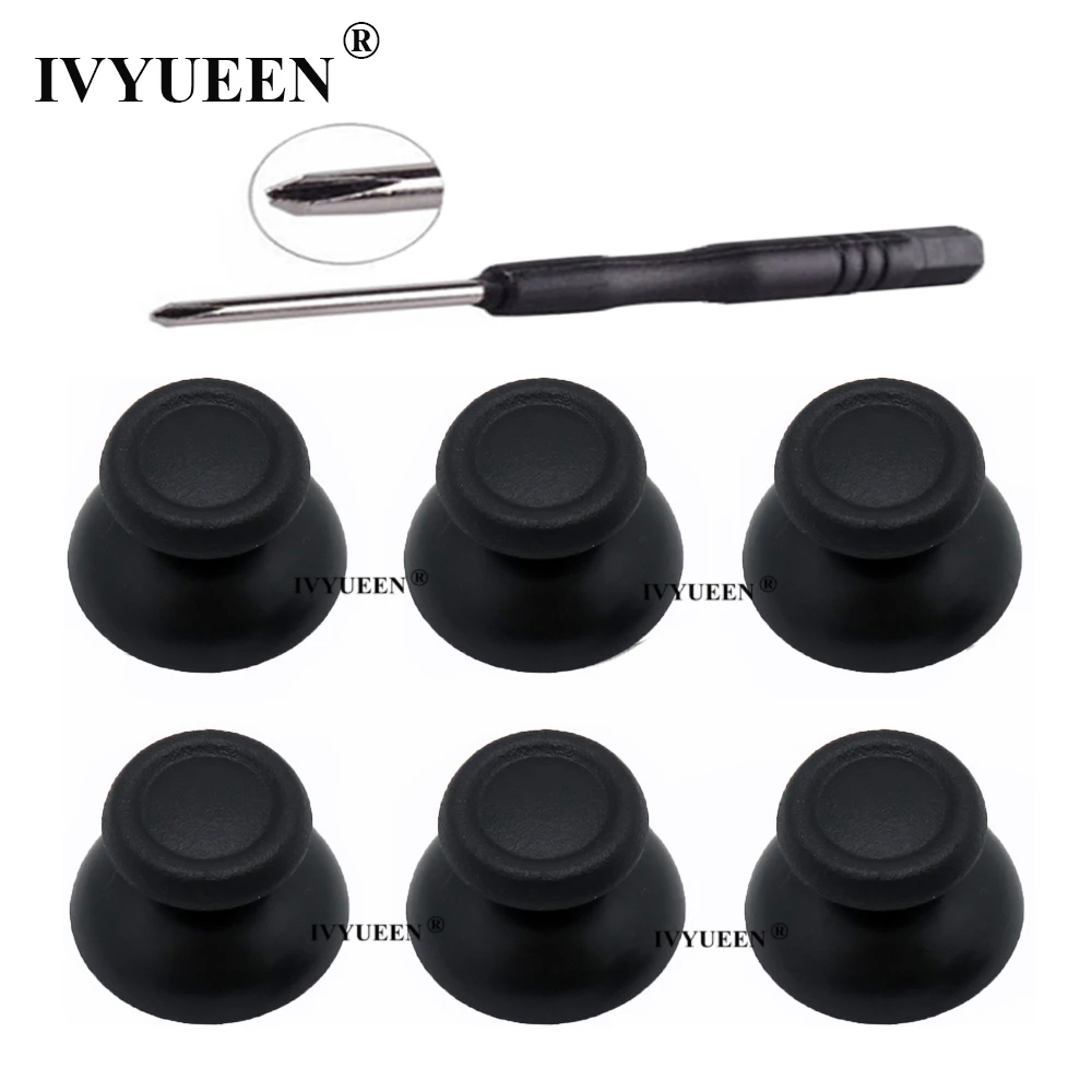 

Аналоговые 3D колпачки IVYUEEN для джойстиков Sony Dualshock 4, PS4 Pro Slim, 6 шт.