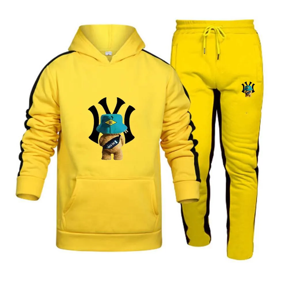 2023 Men's sportswear hooded sweatshirt and jogging pants High quality sportswear Autumn and Winter casual sports hoodie set