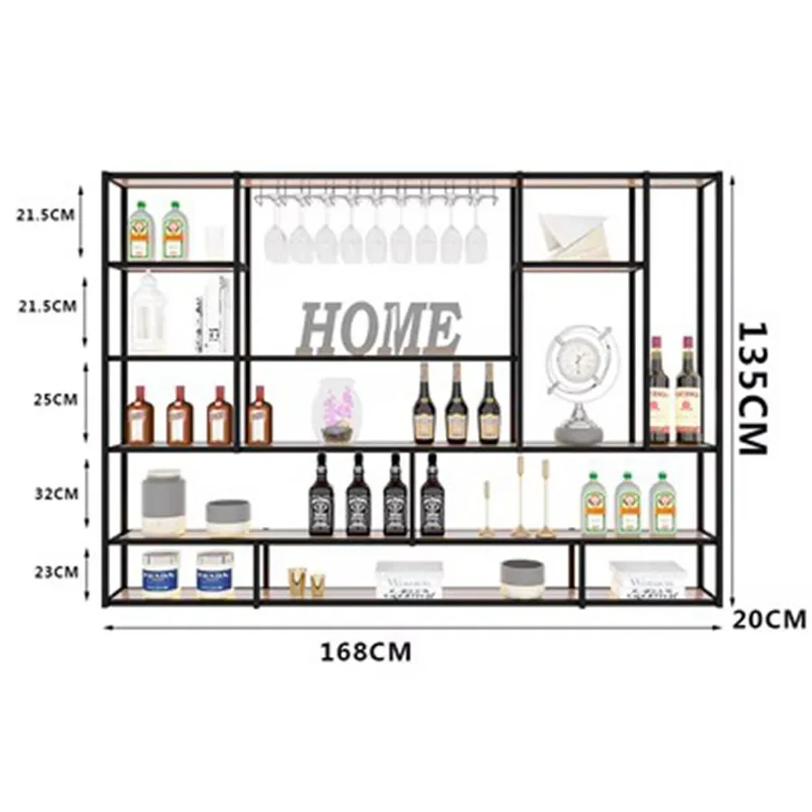 Настенное крепление для бара подвесная черная домашняя кубическая колонна