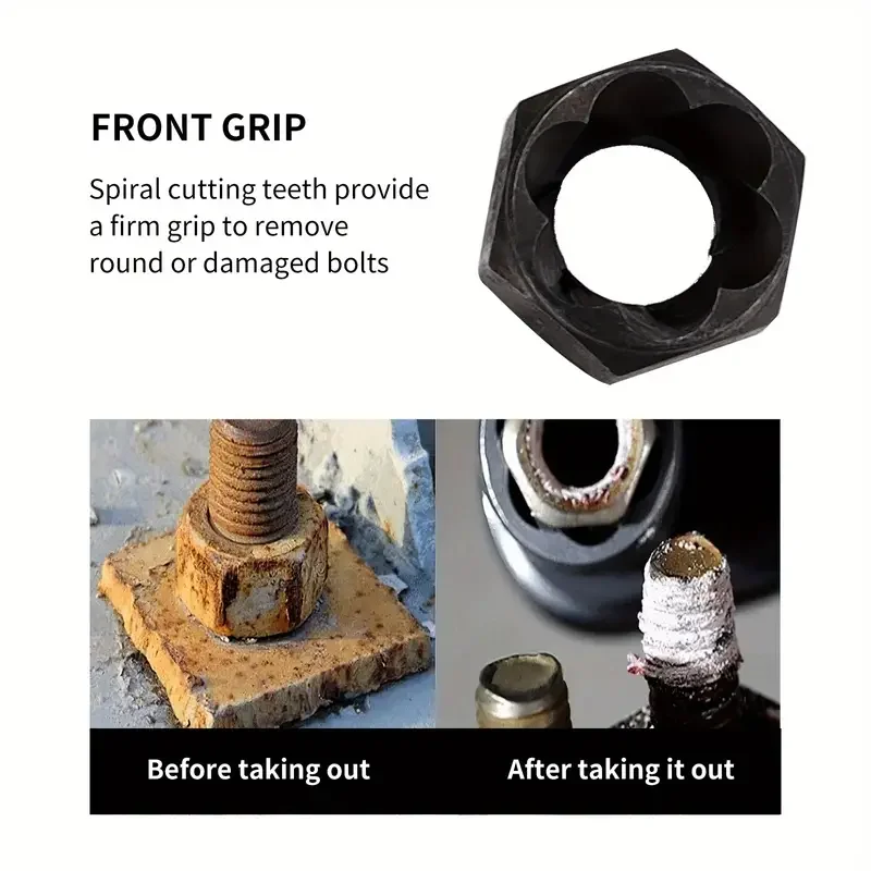 10 шт. набор черных гаек для извлечения сломанных болтов и