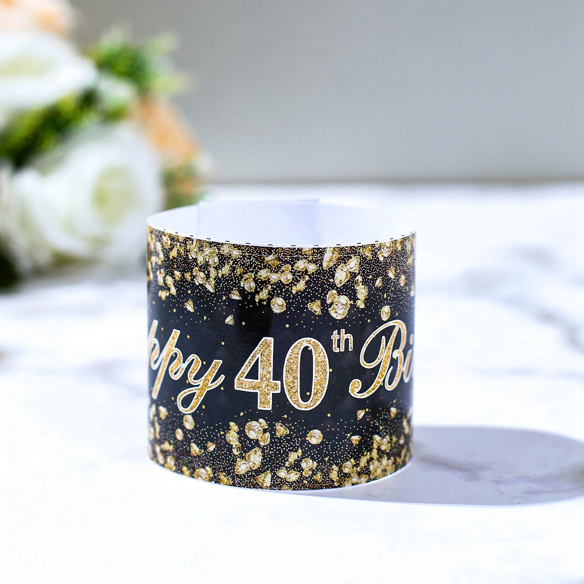 Черное Золото Наклейка На Бутылку День Рождения Для 18 21 30 40 50 60 Лет Украшения