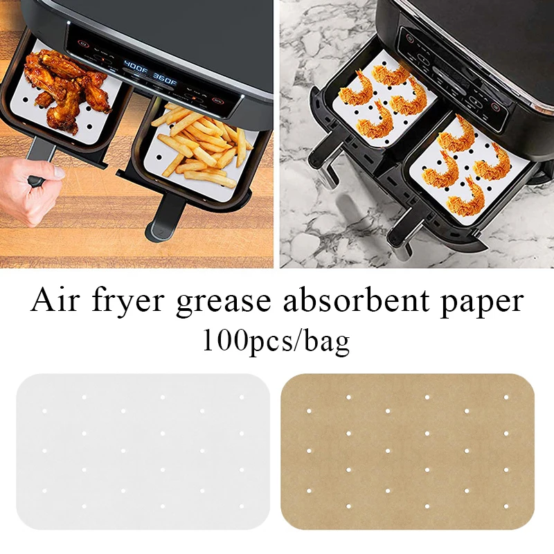 

Nonstick Air Fryer Paper Disposable Liner Non-Stick Mat Steamer Baking Microwave Oven Parchment Paper Cheesecake Kitchen Cookers