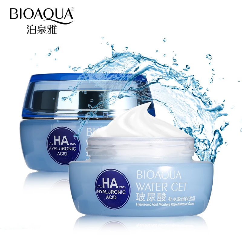 

BioAqua Hyaluronic Acid Moisturizing face cream Anti Wrinkle Day Cream Collagen Anti aging Whitening Improving Dry Skin 50g