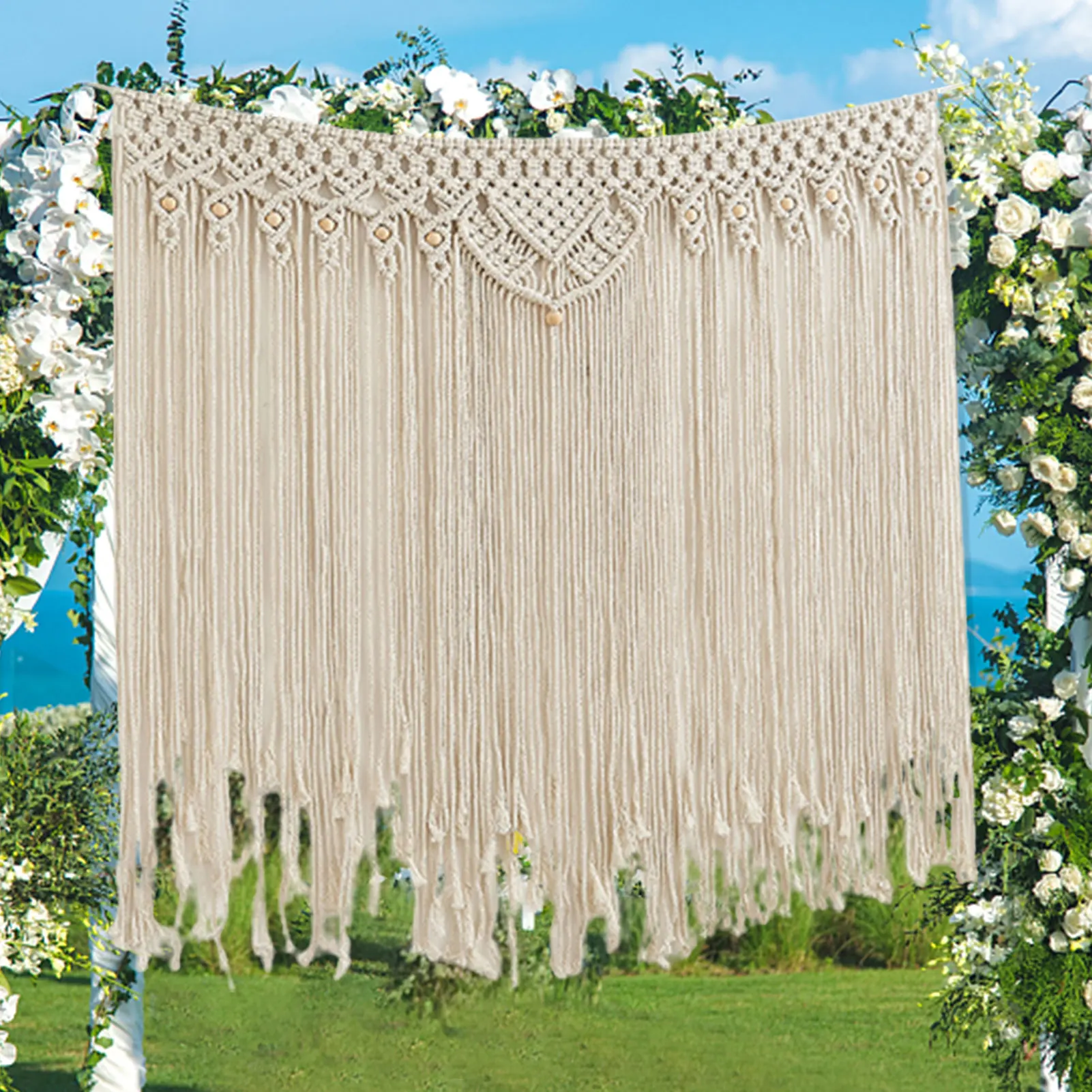 

Macrame Wall Hangings Lace Cotton Wall Hangings Handmade Cotton Woven Wall Tapestry Lace Wall Hangings Fringe Bohemian Wall