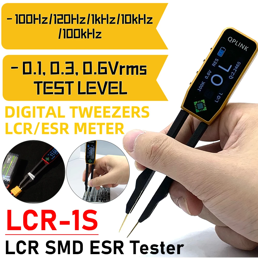 Умный пинцет LCR-1S LCR SMD ESR тестер сопротивления | AliExpress