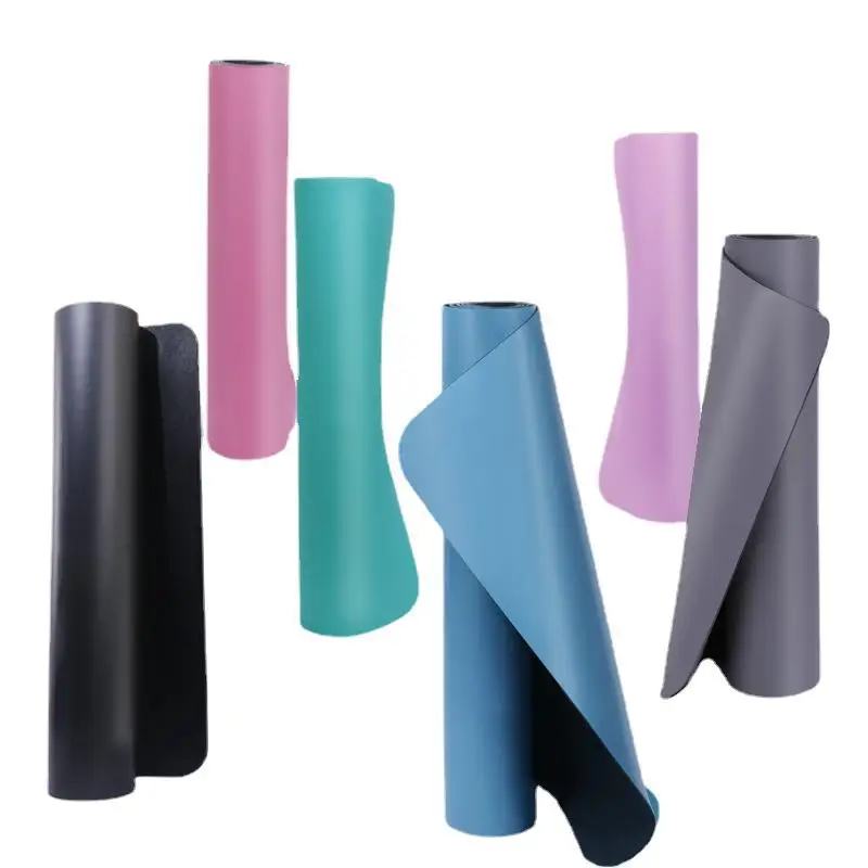 

6MM natural rubber PU yoga mat body line plank support mat