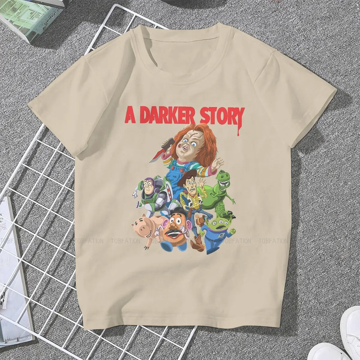 Темные новейшие футболки Чаки старомодные куклы Женские топы с графическим