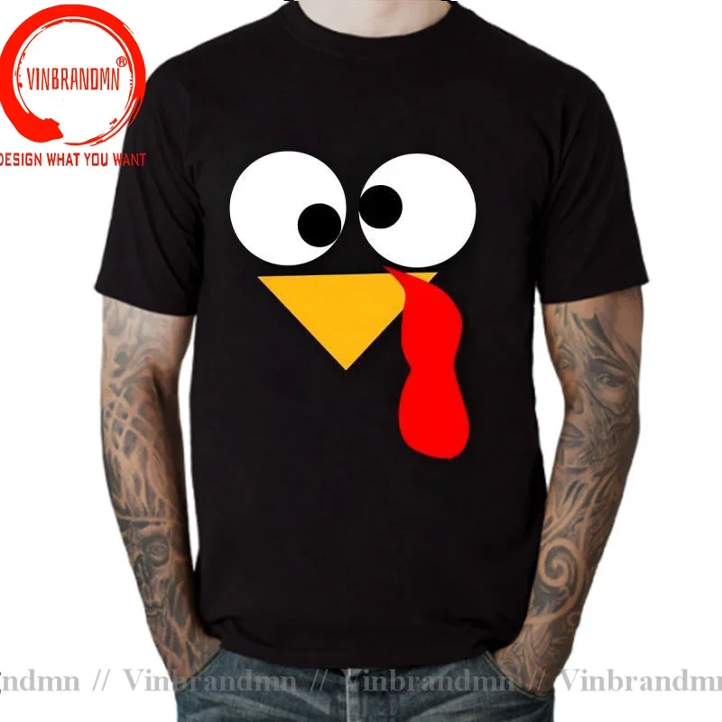 Cool 3D Printing Turkey Face With Sunglasses T Shirt Men Youth Adult Cartoon Clothing Funny Thanksgiving For Boys T-Shirt