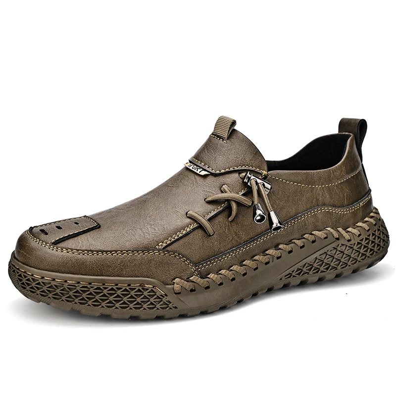 

New Outdoor Men's Shoes Fashion Loafers Casual Shoes Handmade Lightweight Soft Flat Breathable Boat Shoes Moccasins Men Sneakers
