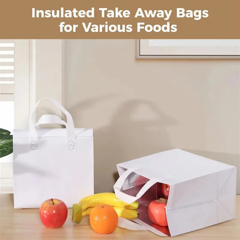 50 шт. изолированные пакеты на вынос объемная сумка для еды термоизоляция кофе