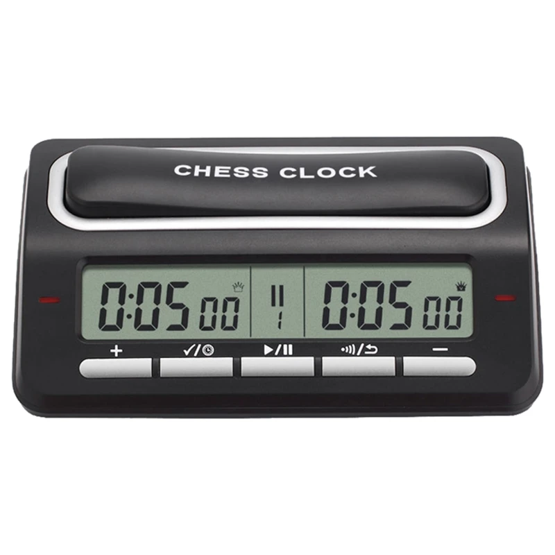 

Y1QE Chess Clock Digital Timer, Multifunction Count Down Game Clock Timer for International Chess Board Game for All Age Use