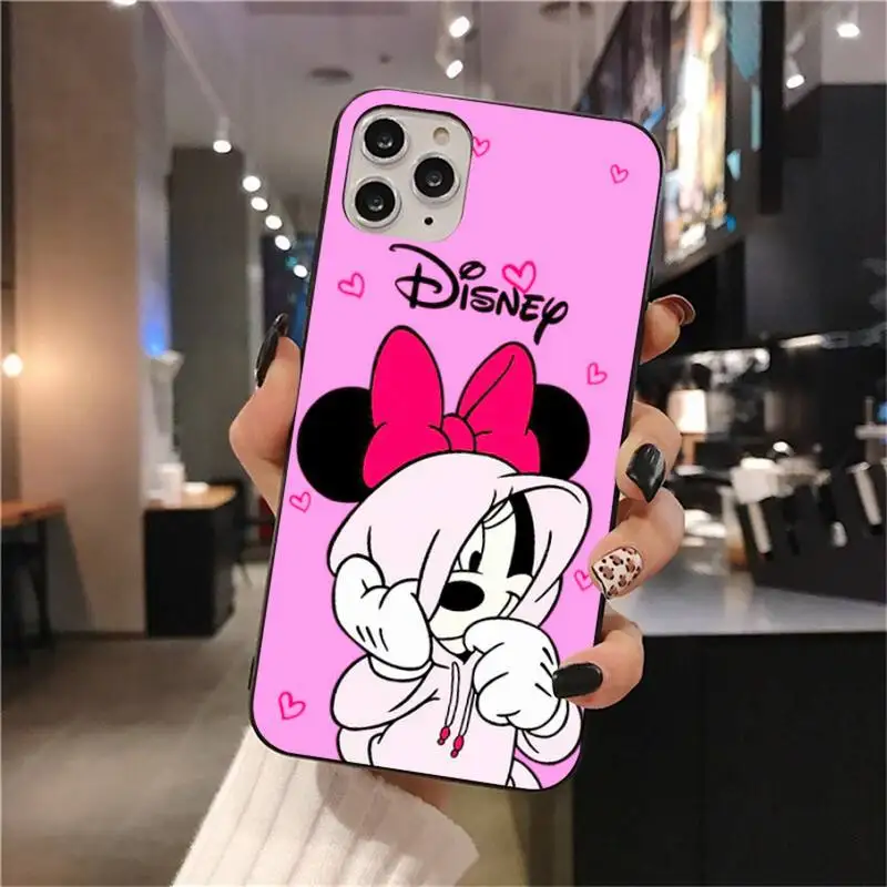 Disney Cartoon Mickey and Minnie Mouse Phone Case For iphone 14 13 12 11 Pro Mini XS Max 8 7 Plus X SE 2020 XR cover