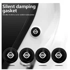 Автомобильные силиконовые дверные амортизационные наклейки, звукоизоляционный буфер, Пирс для Nissan Nismo X-trail Qashqai Tiida Teana Juke, аксессуары