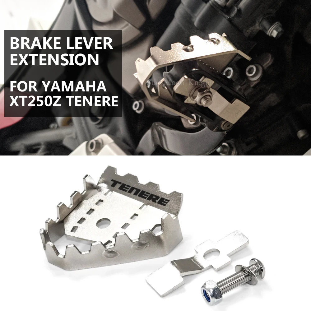 

Motorcycle Accessories Brake Lever Extension Pedal Step Tip Plate Enlarge Extender For YAMAHA XT250Z Tenere XTZ 250 XTZ250