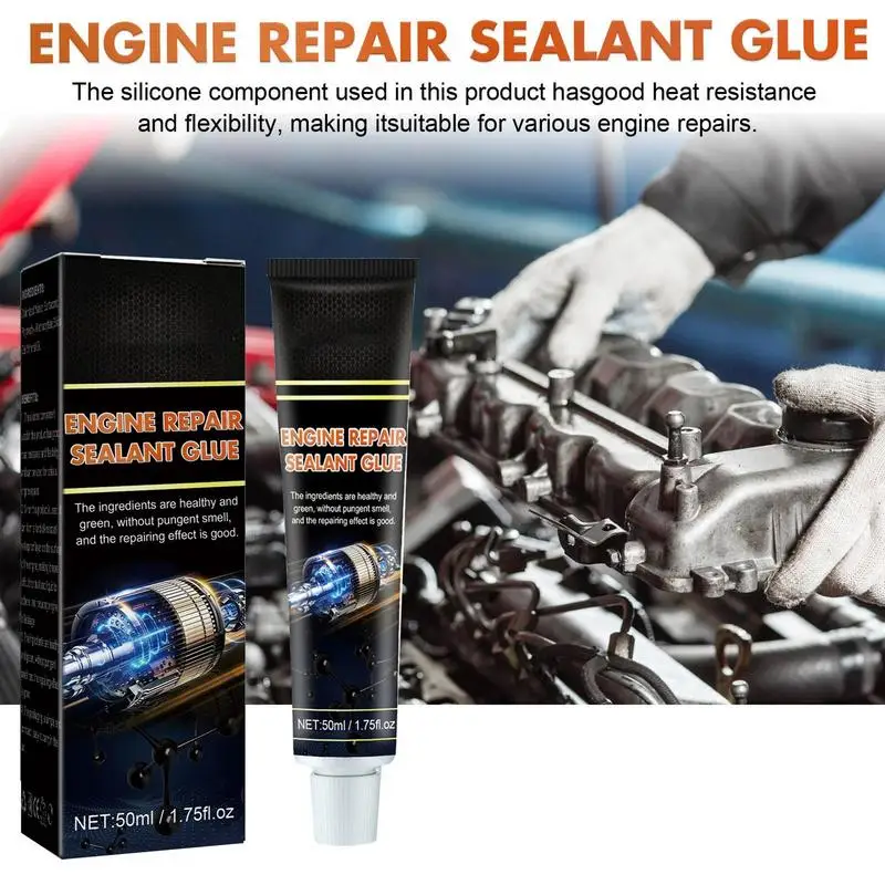 

Engine Gasket Sealer High Temp Sealant Adhesive 50ml Effective Engine Repair Glue for Auto Transmission Oil Pan Parts Manifold