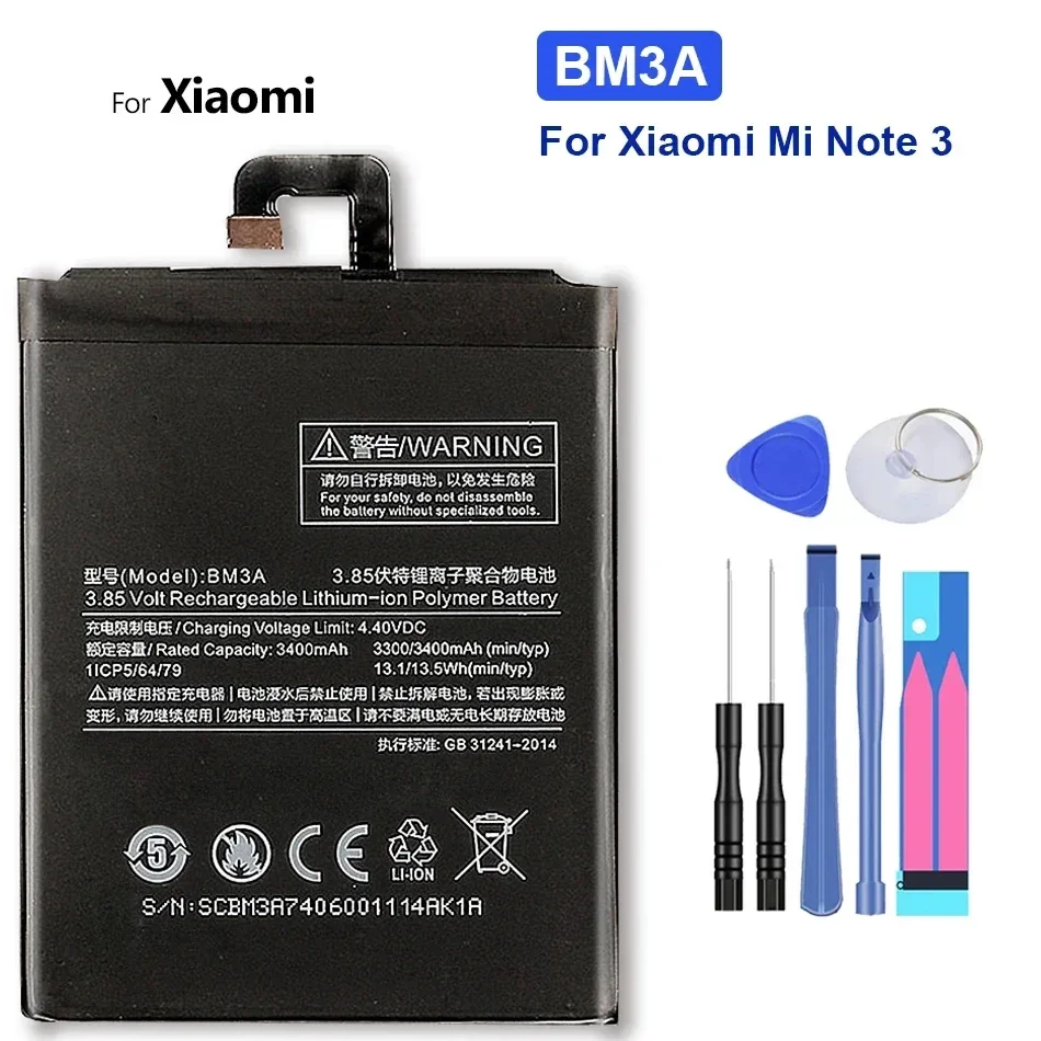 Сменный аккумулятор для мобильного телефона Xiaomi Redmi Hongmi MI Note 2 3 4 4X 5A 5X 6 7 8 8T 9 9S 9T 10 10X
