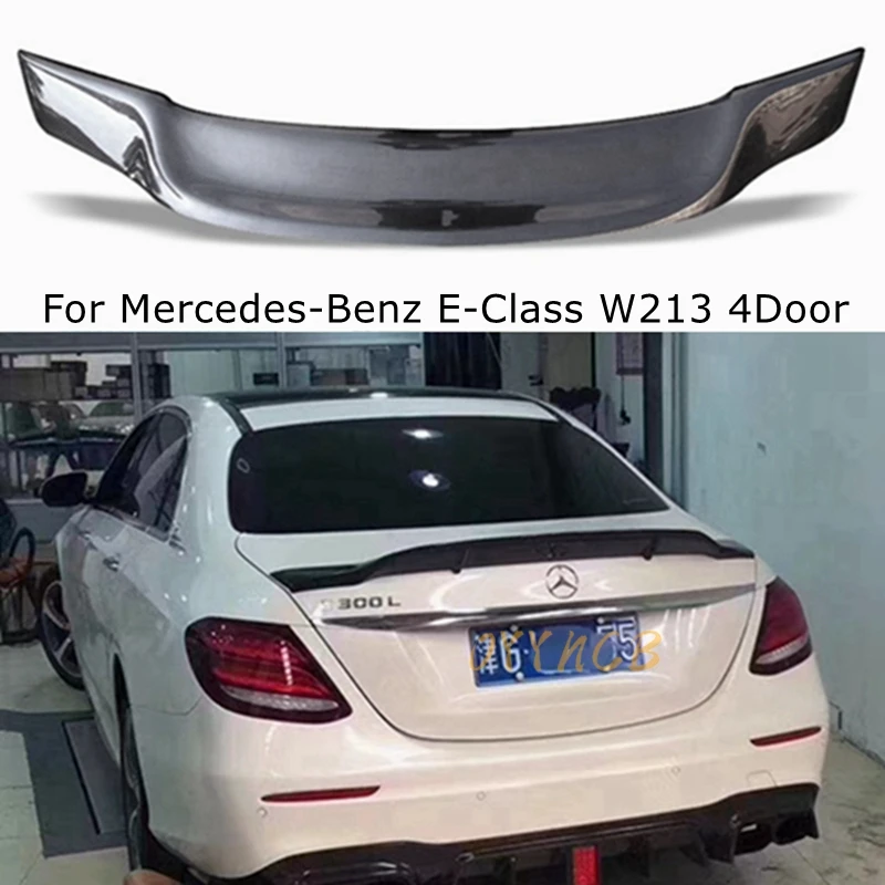 

For Mercedes-Benz E-Class W213 4Door Sedan 11 Styles Carbon Fiber Rear Spoiler Trunk Wing 2017-2023