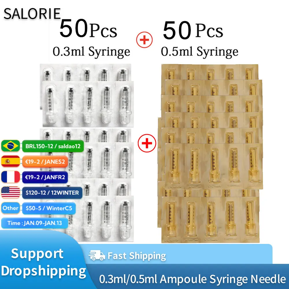 

Одноразовая Стерильная ампульная головка 0,3 и 0,5 мл для гиалуроновой герметичной ручки, инструмент для инъекции губ, аксессуары для мезотер...