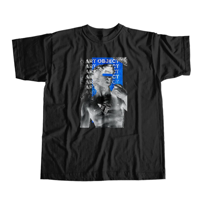 

100% cotton Michelangelo Buonarroti david print unisex T shirt big size streetwear men tshirt short sleeve t-shirt men tee shirt