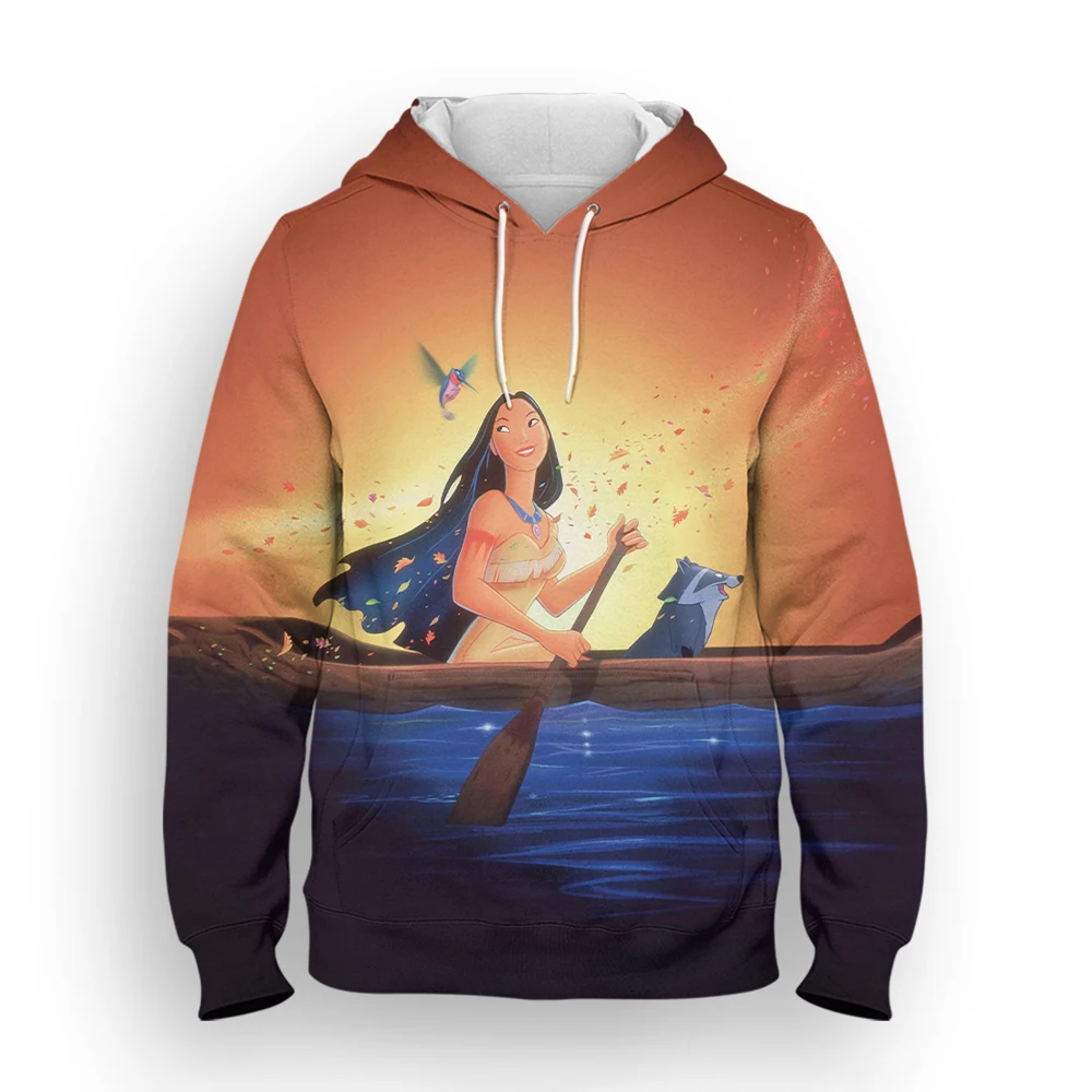 

Pocahontas Disney 3D Printing Men's Sweatshirt Casual Spring Autumn Cartoon Anime Hoodie Men Streetwear Tops