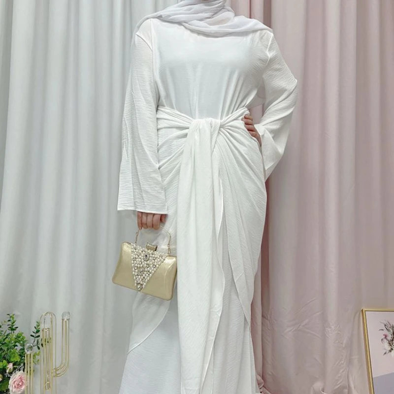 Abaya Dubai Turkey Muslim Fashion Hijab Abaya For Women Solid Color Islam Clothing African Dresses For Women Musulman Djellaba