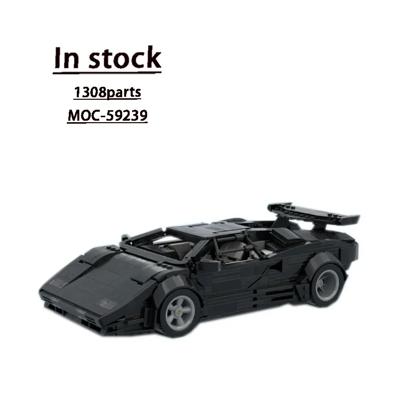 MOC-59239 Black LP5000 Новый супергоночный спортивный автомобиль строительный блок модель