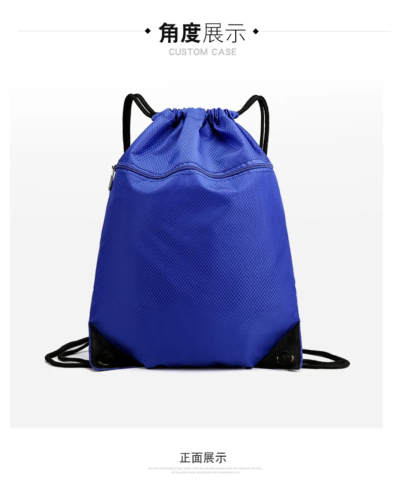 Running bagOxford Fabric Drawstring Shoulder Bag Bundle Pocket Backpack Large Capacity Sports Waterproof Sporttassen Sacs Sport 