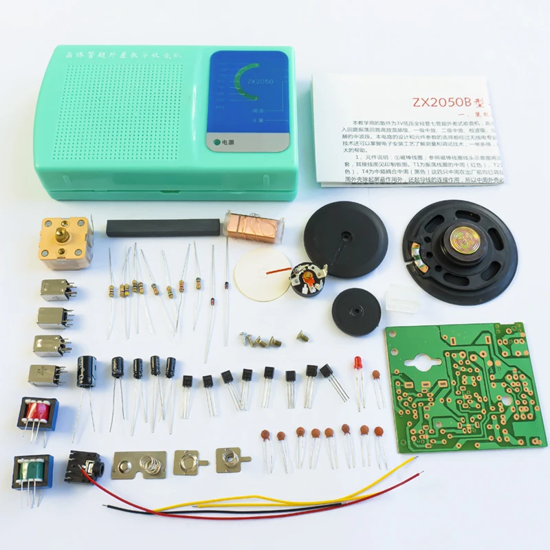 

7 Tube AM Radio Production Kit DIY Electronic Kit Welding Practice Teaching Training Circuit Board Soldering Assembly