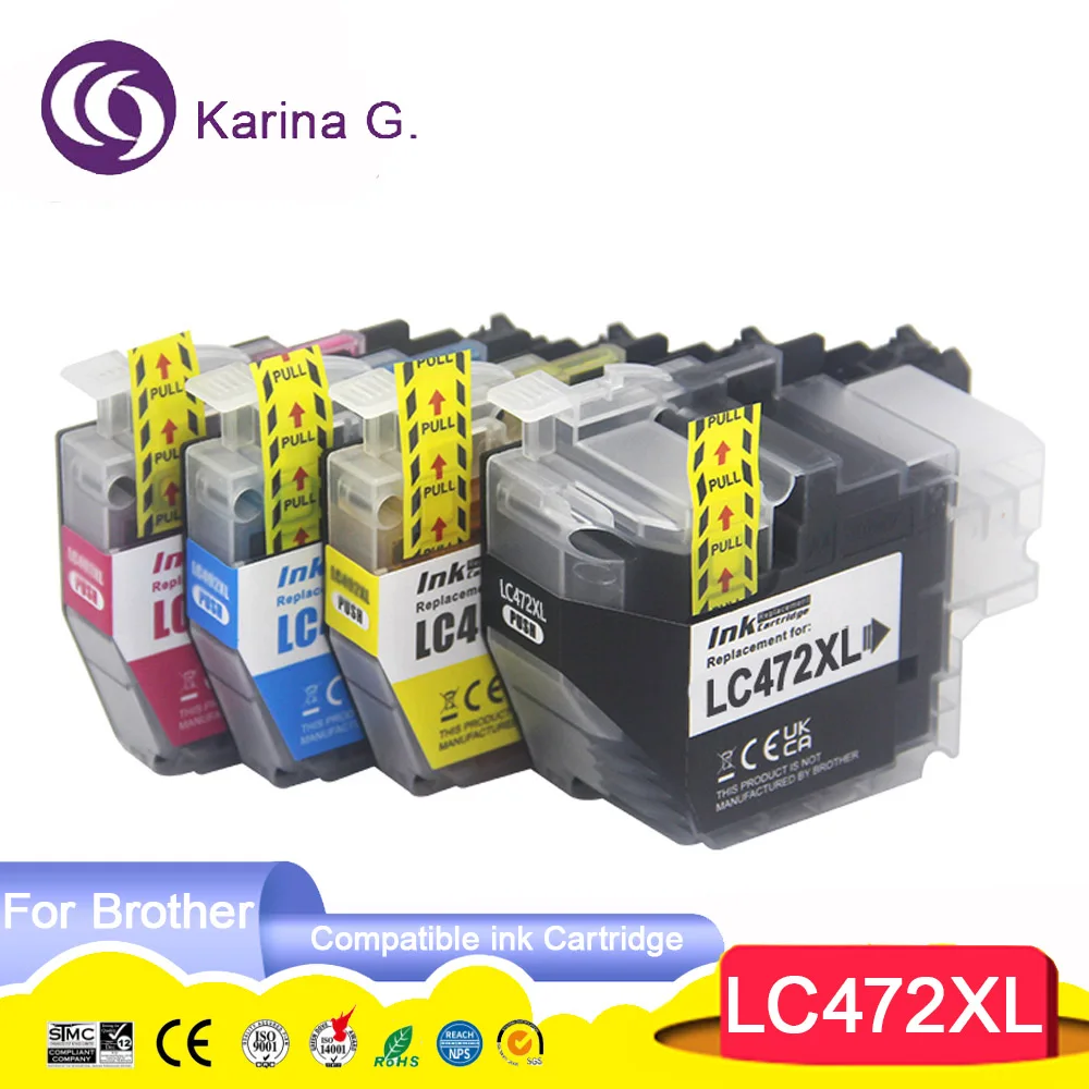 

High Capacity LC472XL LC472 Premium Color Compatible Printer Ink Cartridge for Brother MFC-J2340DW MFC-J3540DW MFC-J3940DW