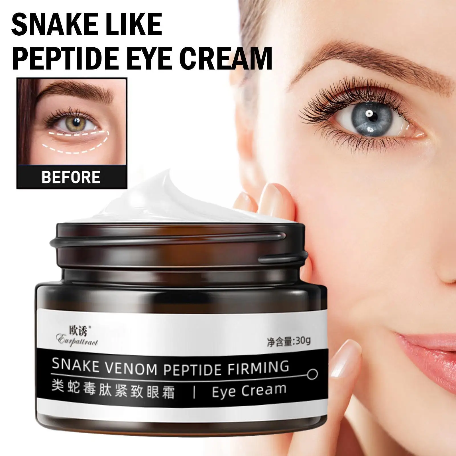 

Snake Venom Peptide Eye Cream Deep Moisturizing Nourishing Wrinkles Bags Removal Of Delicate Anti Eye Cream Smooth Puffines L5H1