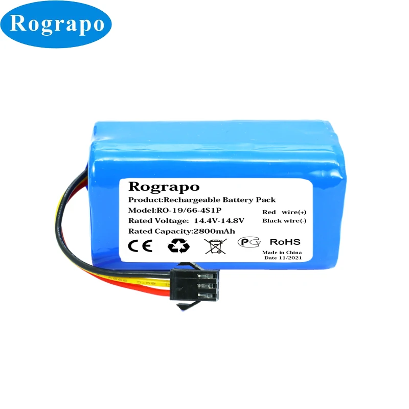 

New 3400mAh/2800mAh Li-ion Battery Pack For ropo Glass 2 Robot Vacuum Cleaner