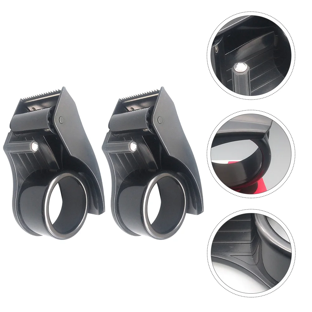 

2 Pcs Dispenser Sealing Device Heavy Duty Duct Tape Packing Plastic Ergonomic Desk stuff and stationery