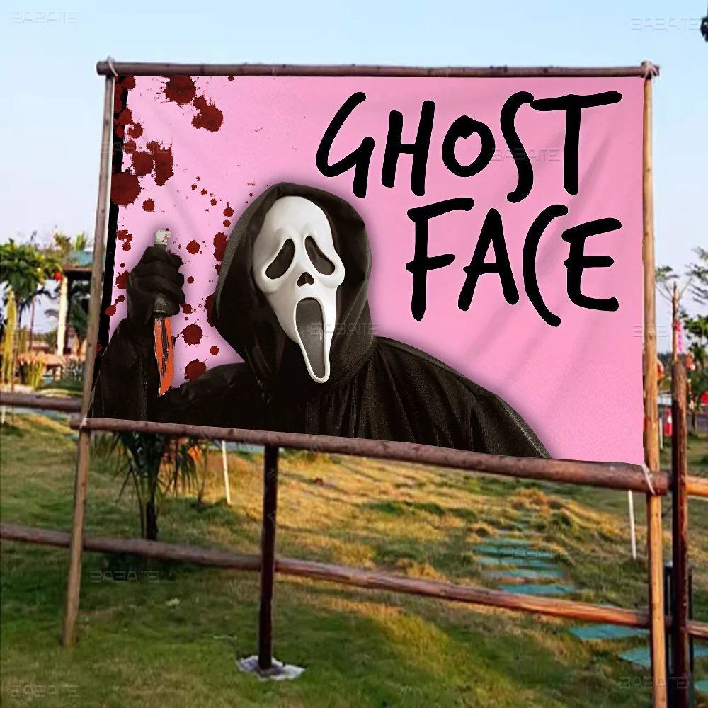 G-Ghostface H-ужас S-Крик искусство аниме Таблица флагов для гостиной дома и общежития