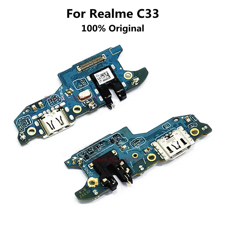 

Original Charger Plug Board For Realme C33 RealmeC33 USB Charging Port Dock Microphone Headphone Jack Flex Cable Replacement