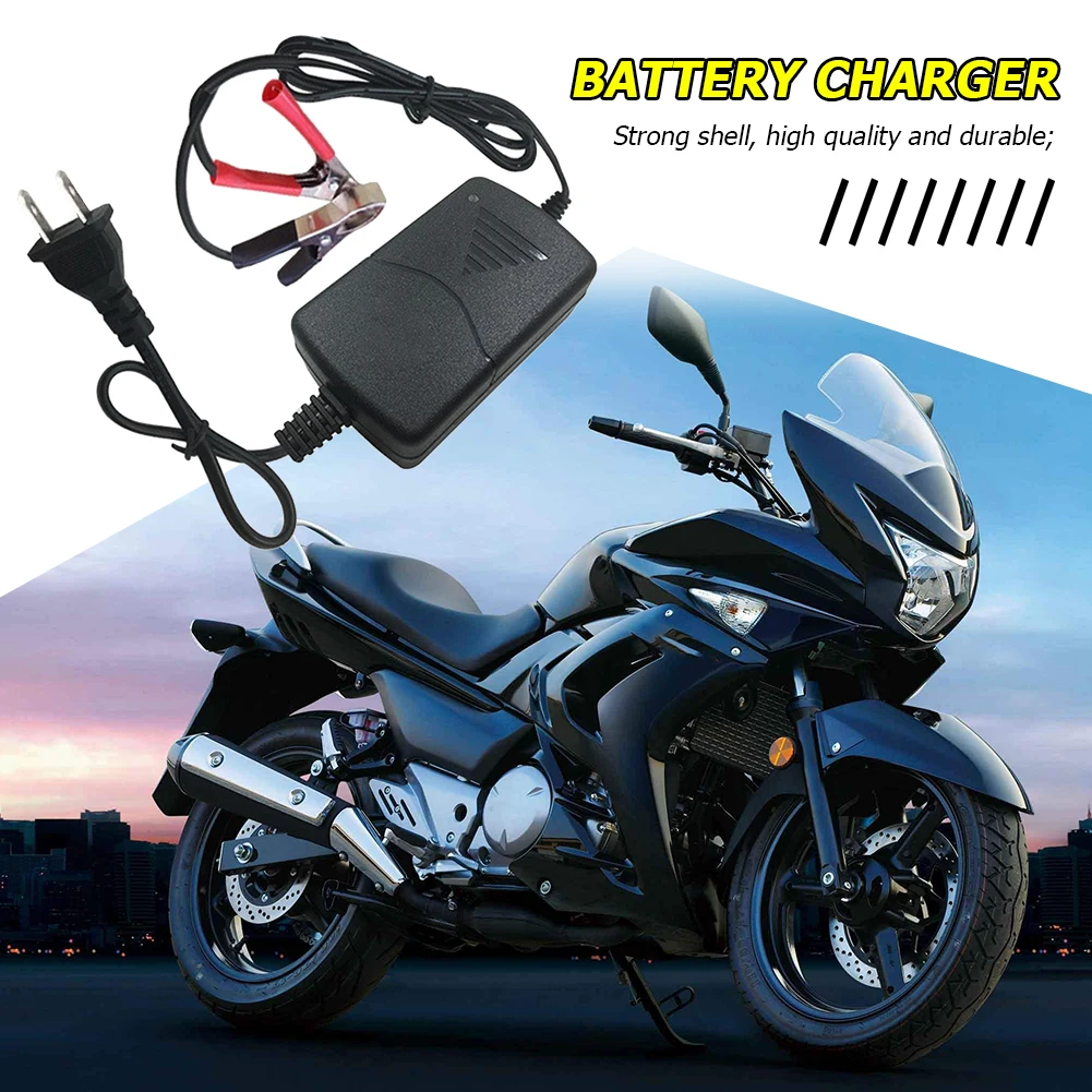 

12V Battery Trickle Charger Maintainer for Car Motorcycle RV Truck ATV US Plug Convenient Replace Car Accessories