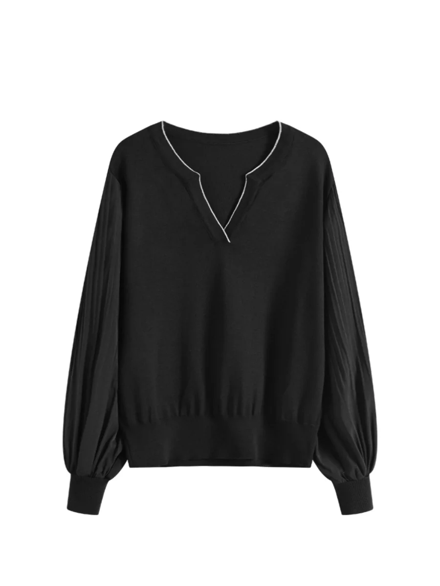 Plus Size Cara Club Plus size Long sleeve Knit Women 2024 Autumn Fat Sister mm Belly Covering Slimming Chic Top