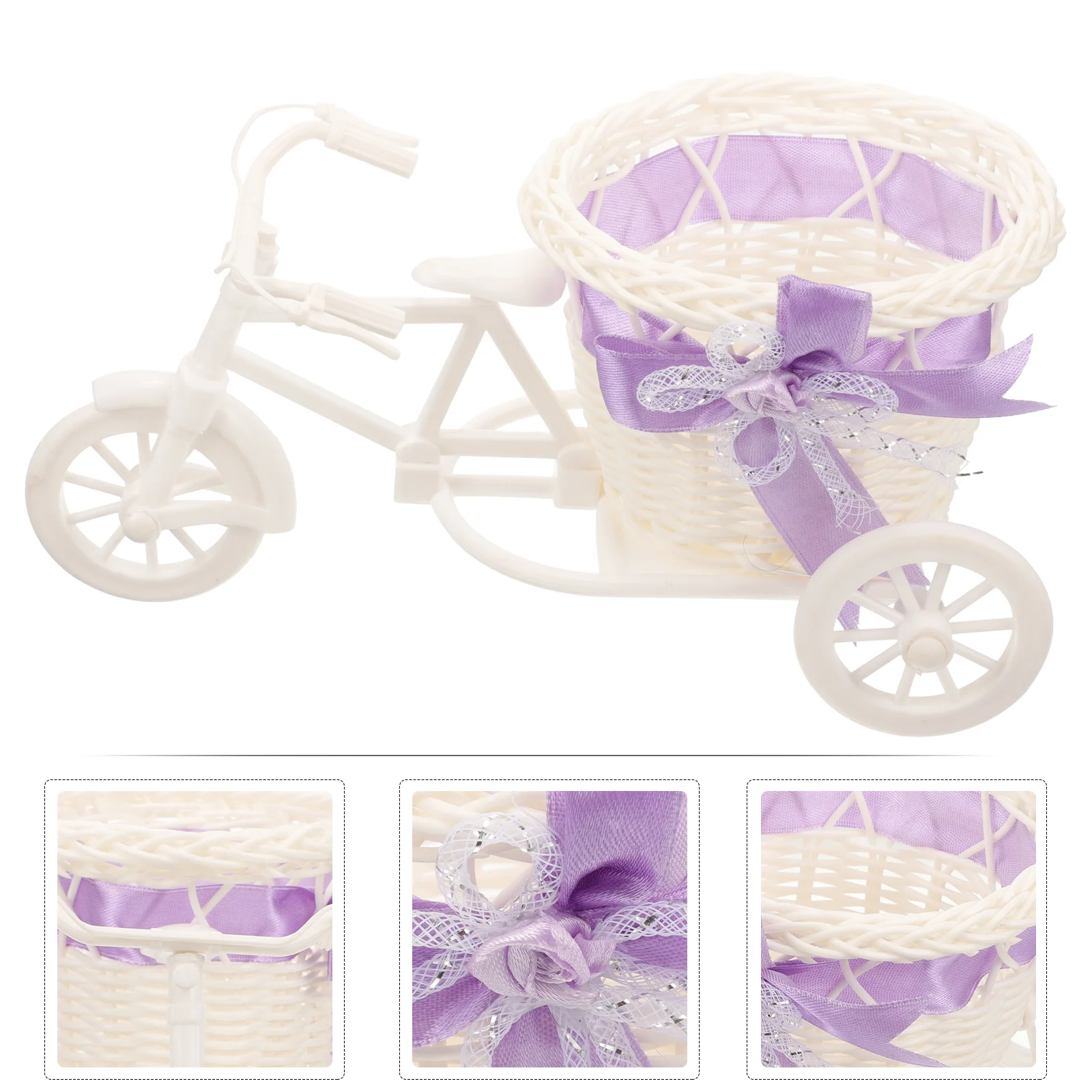 

Tricycle Shaped Woven Basket Wedding Candy Basket Elegant Floral Basket Wedding Party Gift Basket